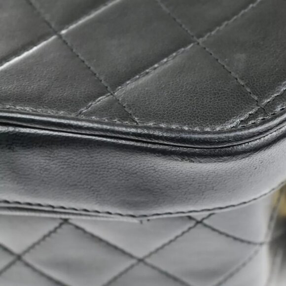 CHANEL CC Matelasse Tassel Chain Shoulder Bag Leather Black GHW Vintage 307RK904 - Picture 8 of 16